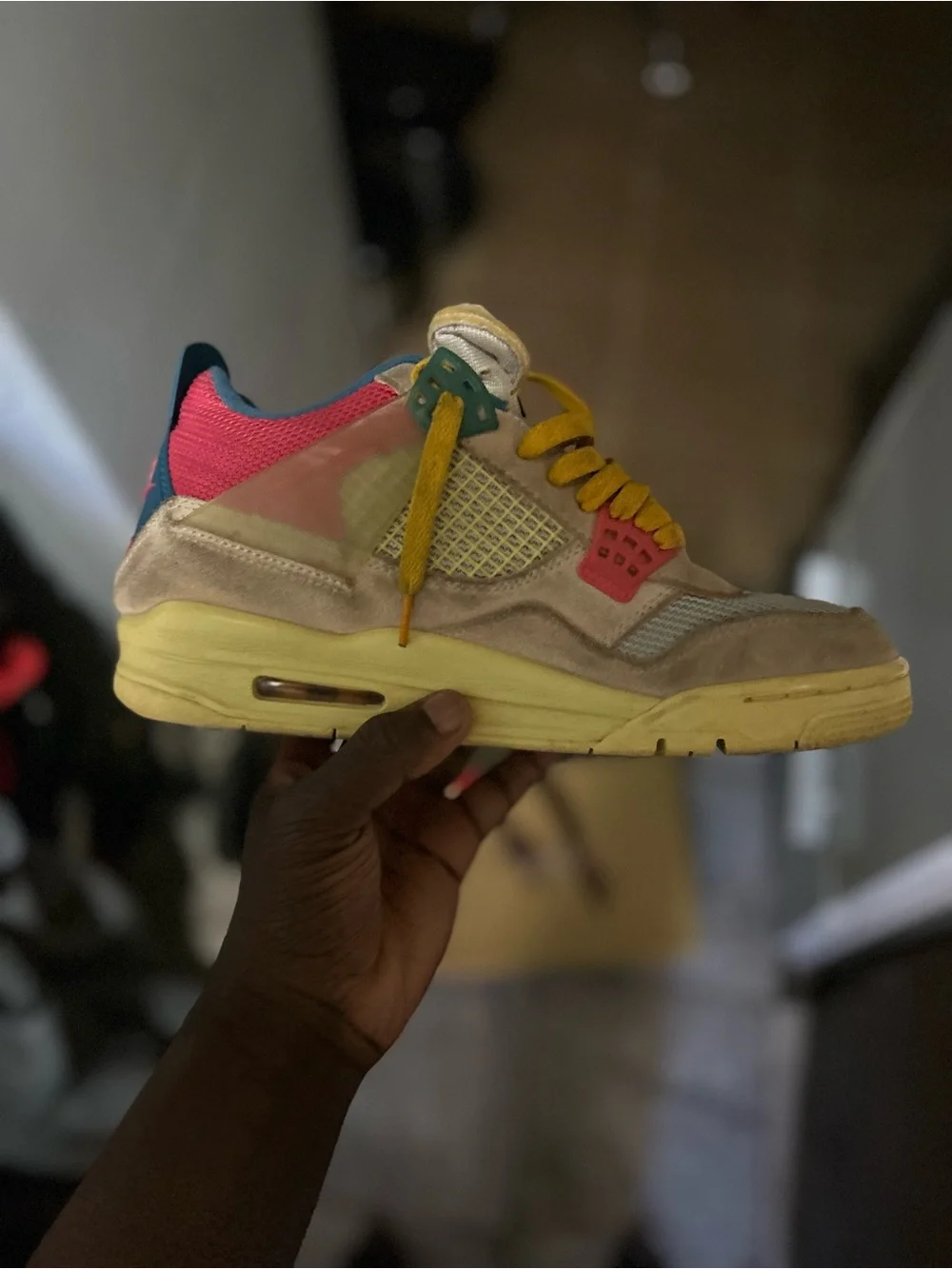 Jordan 4 Union Guava